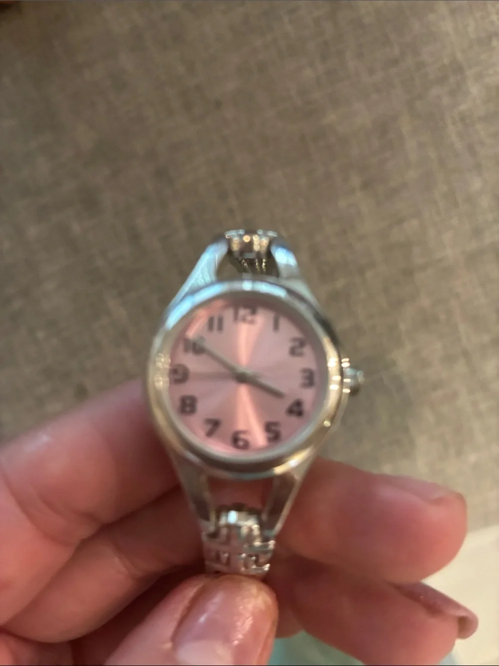 4 for $10 💗💗 Silver link Watch with Pink face